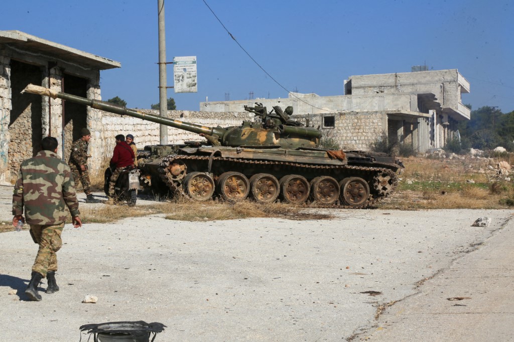 Rebels manage to take control of dozens of villages in the western countryside of Aleppo and Idlib, seizing ammunition and heavy military vehicles, on November 28, 2024.