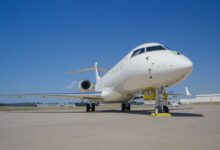 The Bombardier Global 6500 aircraft delivered to the U.S. Army in support of the HADES program.