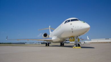 The Bombardier Global 6500 aircraft delivered to the U.S. Army in support of the HADES program.