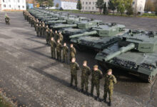 Leopard 2A4 main battle tanks