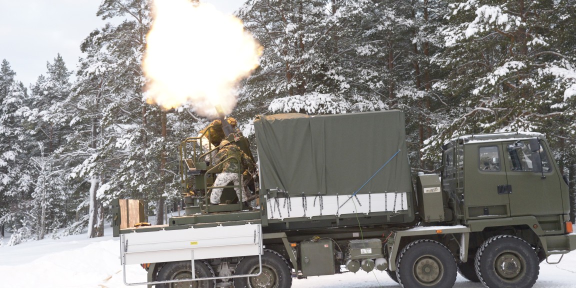 Patria's new modular mortar system "TREMOS".