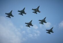 The Polish Armed Forces show off air defences in Warsaw, Poland on 12 August, 2024. (Photo by Jaap Arriens/NurPhoto) (Photo by Jaap Arriens / NurPhoto / NurPhoto via AFP) RESTRICTED TO EDITORIAL USE