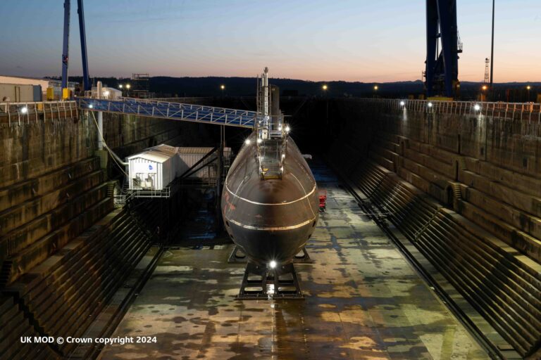 The UK's Swiftsure nuclear powered submarine