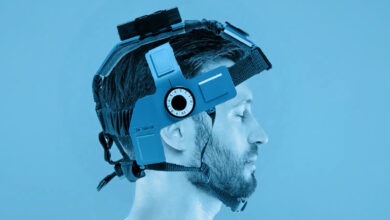 The NeuroHawk headgear. Photo: Sense Neuro Diagnostics