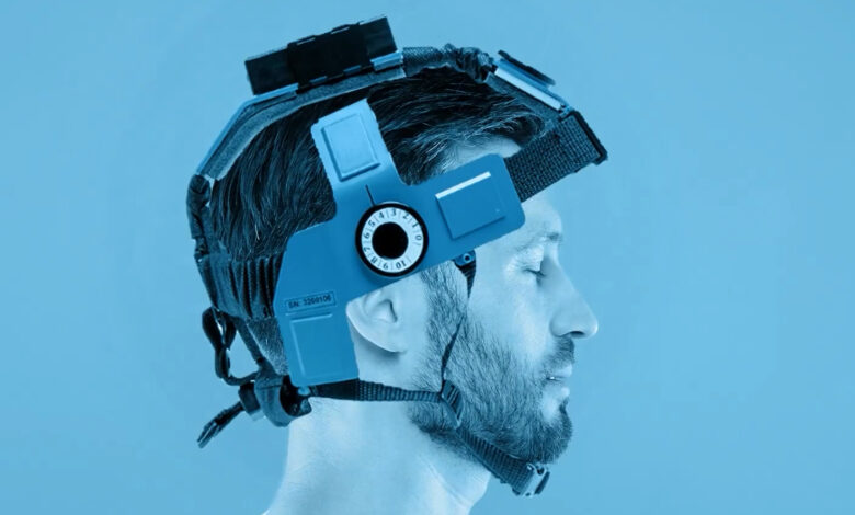 The NeuroHawk headgear. Photo: Sense Neuro Diagnostics