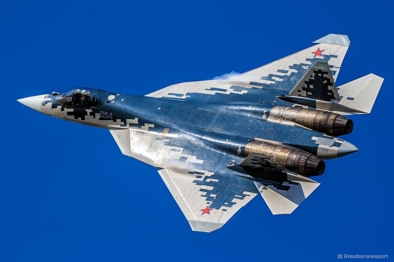 Russia's Sukhoi Su-57 supersonic aircraft. Photo: Rosoboronexport