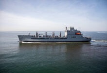 John Lewis-class fleet replenishment oiler, USNS Robert F. Kennedy (T-AO 208) delivered to the Navy on Dec. 10.