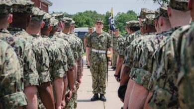 US Navy recruits