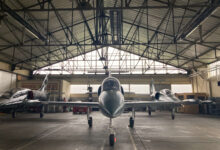 Babcock's L-39 Albatros trainer aircraft. Photo: Babcock