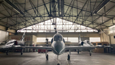 Babcock's L-39 Albatros trainer aircraft. Photo: Babcock