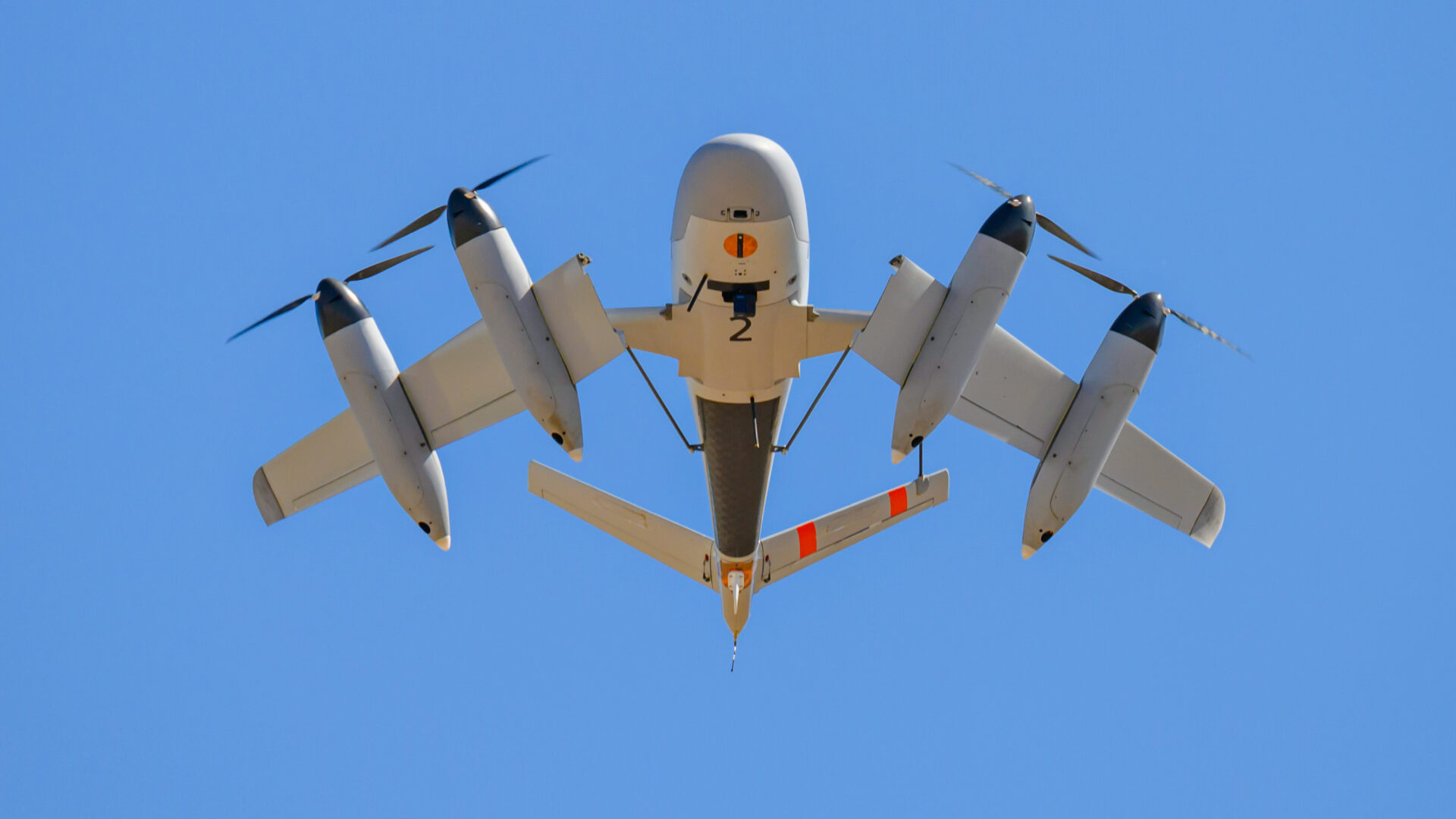 Transwing unmanned aerial system. Photo: Babcock/PteroDynamics