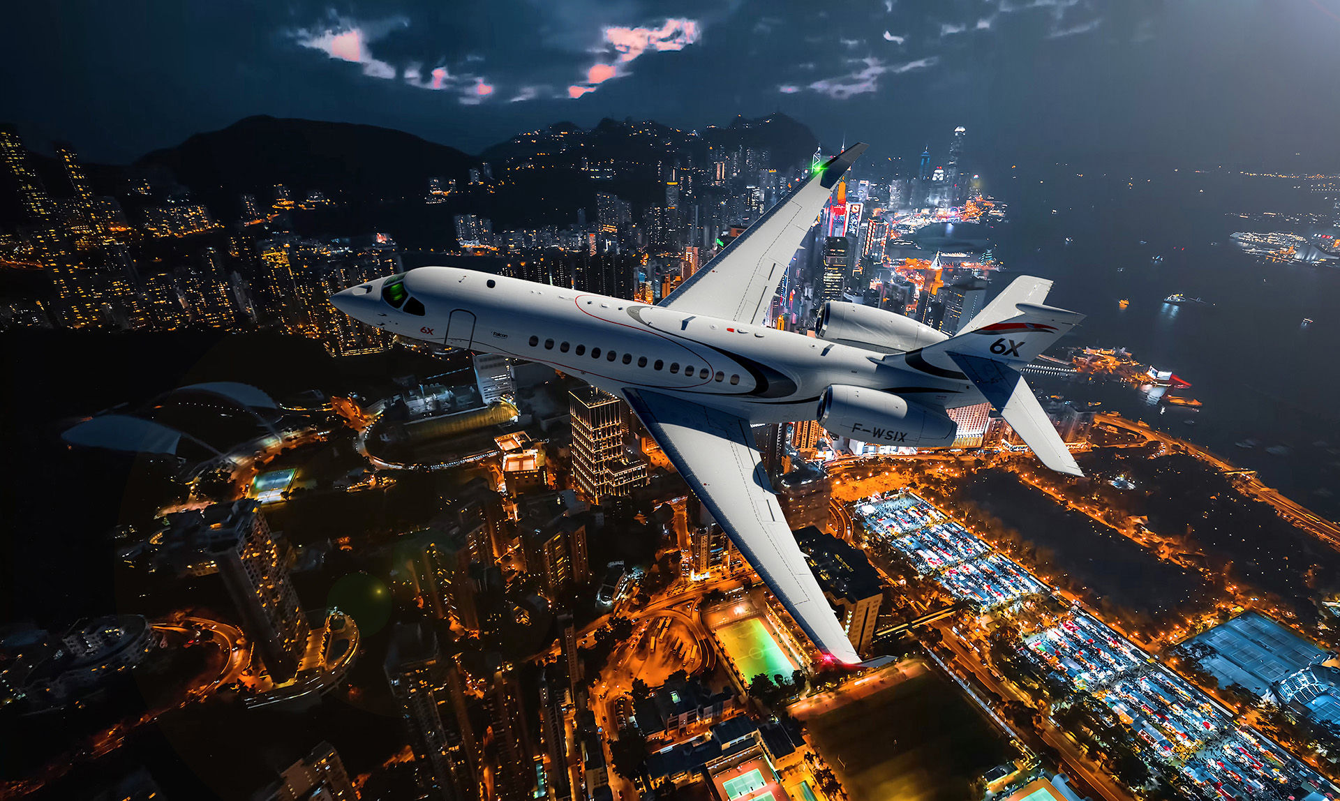 Falcon 6X jet. Photo: Dassault Aviation