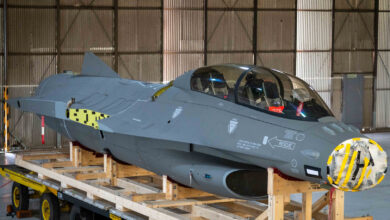 Argentine Air Force's first Ex-Danish F-16 jet