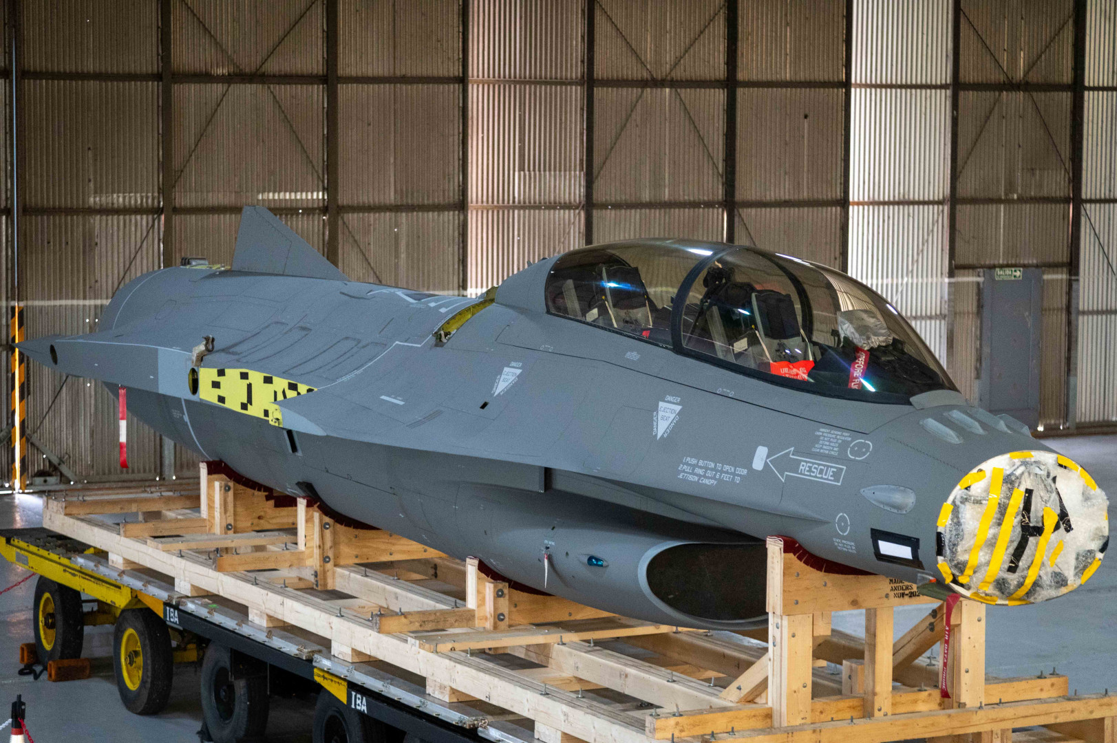 Argentine Air Force's first Ex-Danish F-16 jet