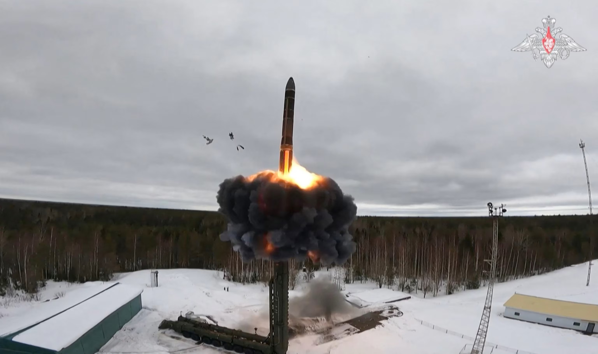 Russian ICBM missile test fire. Photo: Russian Ministry of Defence/AFP