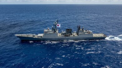 South Korean Navy destroyer ROKS Chungmugong Yi Sun-sin.