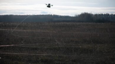 fiber-optic-controlled FPV drone