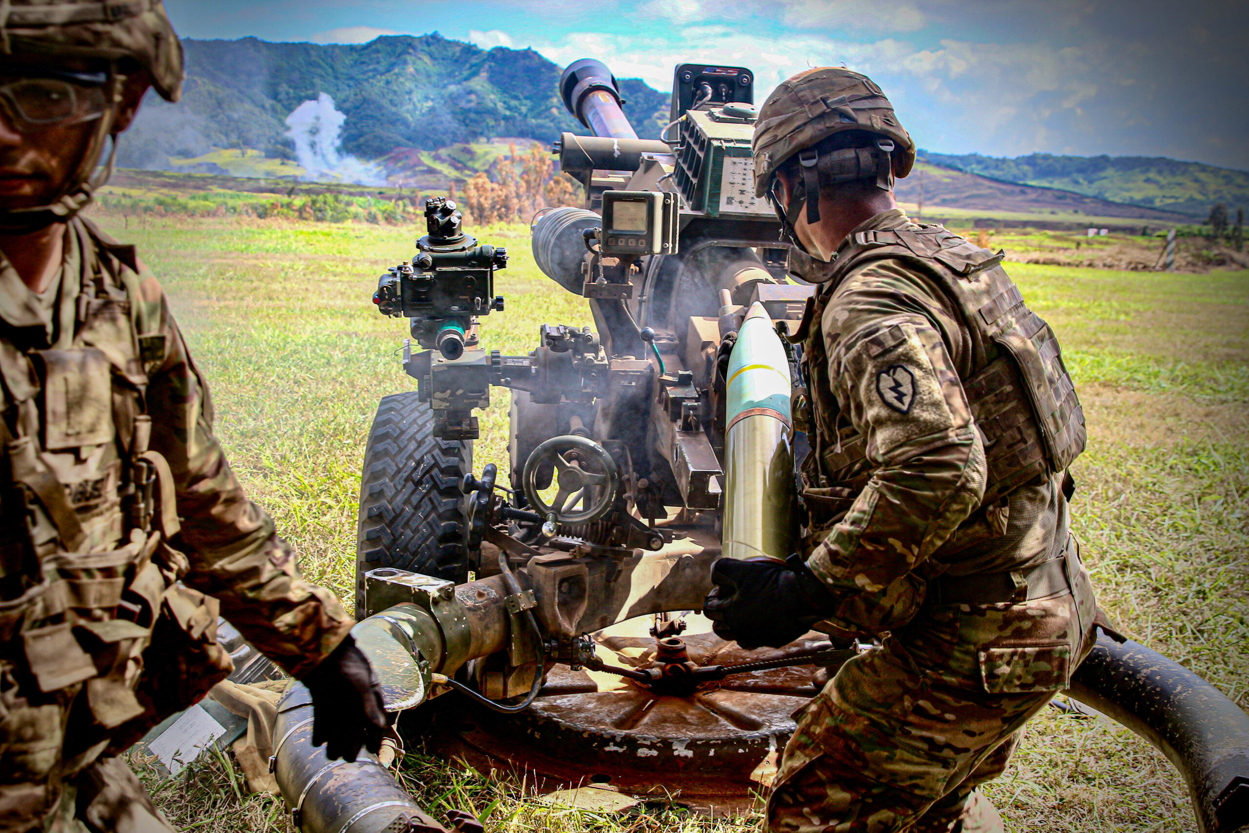 US Army artillery