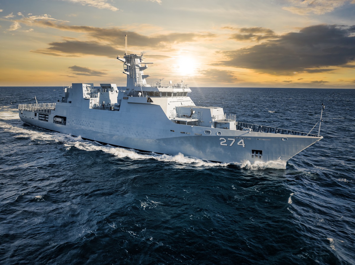 Rendering of Pakistan Navy's 2600-type PNS Yamama Yarmook-class offshore patrol vessel