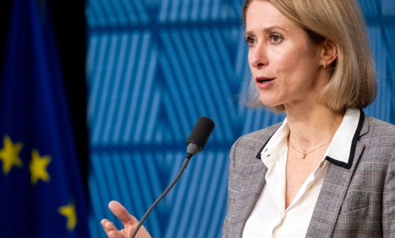 Vice-President of the European Commission and High Representative of the Union for Foreign Affairs and Security Policy EU Kaja Kallas in Brussels, Belgium, on 16 December 2024.