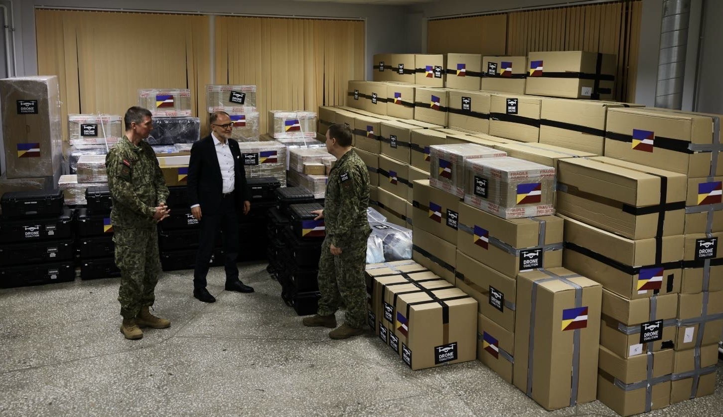 Shipment of combat drones from Latvia to Ukraine.