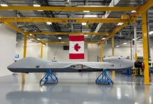 Production of Canadian MQ-9B SkyGuardian Remotely Piloted Aircraft System (RPAS) in San Diego, California