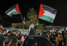 Crowds of Gazans chanted and embraced on January 15 as news spread that a ceasefire and hostage release deal had been reached between Israel and Hamas aimed at ending more than 15 months of war in the Palestinian territory.