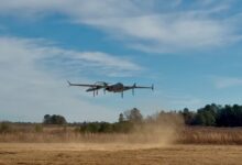 Textron Systems' MK 4.8 Hybrid Quad (HQ) Aerosonde System.