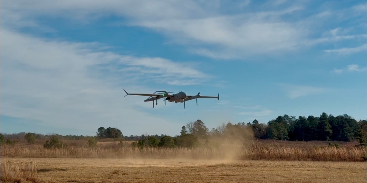 Textron Systems' MK 4.8 Hybrid Quad (HQ) Aerosonde System.