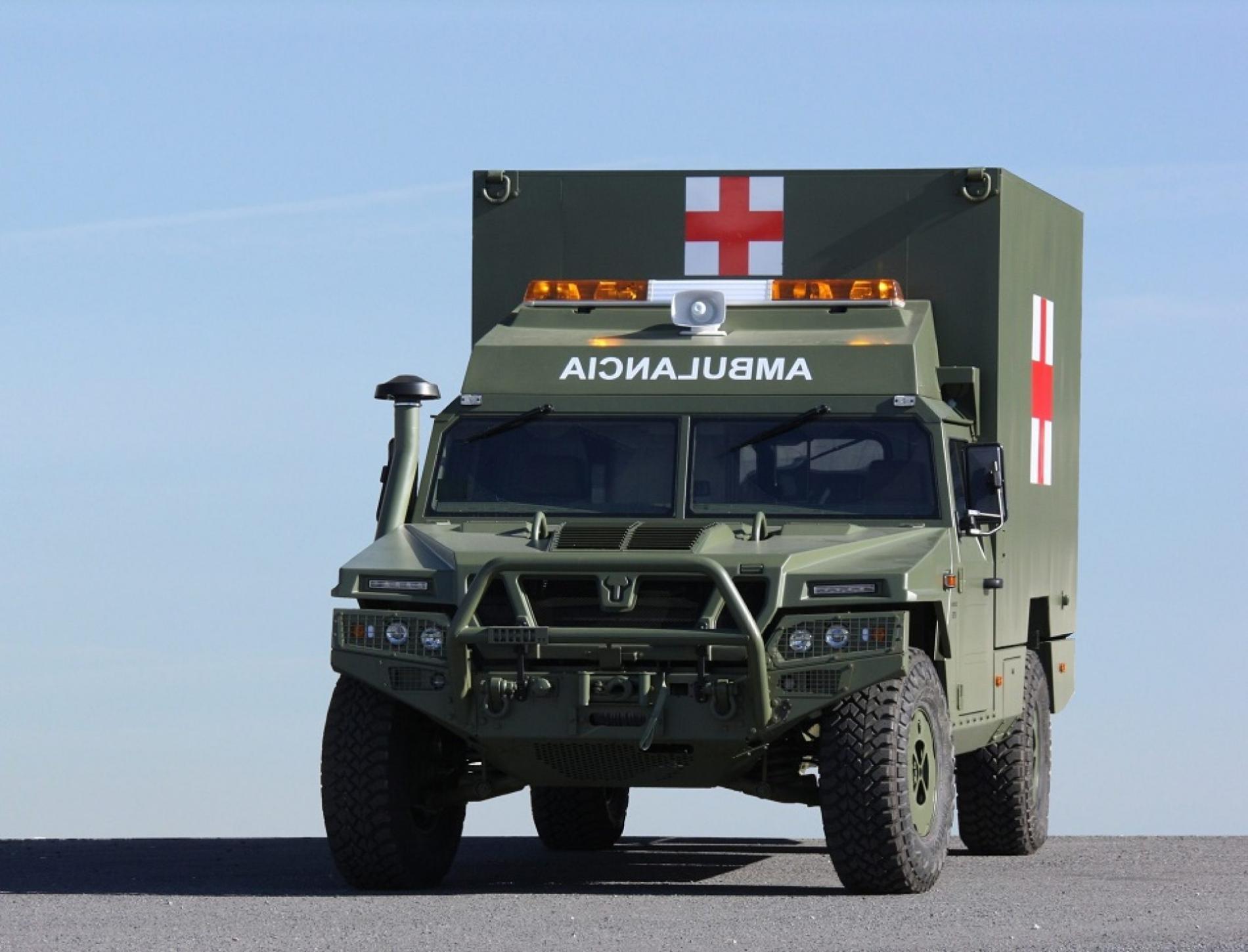 The VAMTAC ST5 in ambulance variant