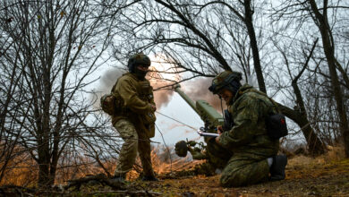 Ukrainian artillery