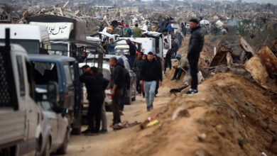 Displaced Palestinians in Gaza