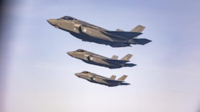 Allied F-35 Lightning II aircraft participate in a Find, Fix, Track, and Target (F2T2) exercise over Poland and the Baltic region.