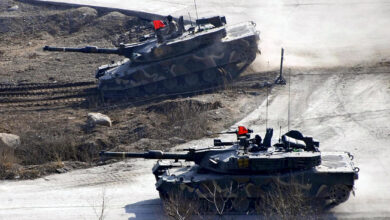 South Korean tanks