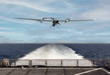 A Jump 20 vertical takeoff and landing (VTOL) unmanned aerial system. Photo: AeroVironment