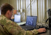 A tactical unmanned aircraft system repairer assigned to 4th Attack Battalion.