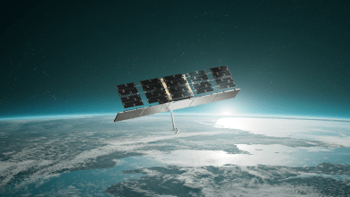 Synthetic aperture radar satellite.
