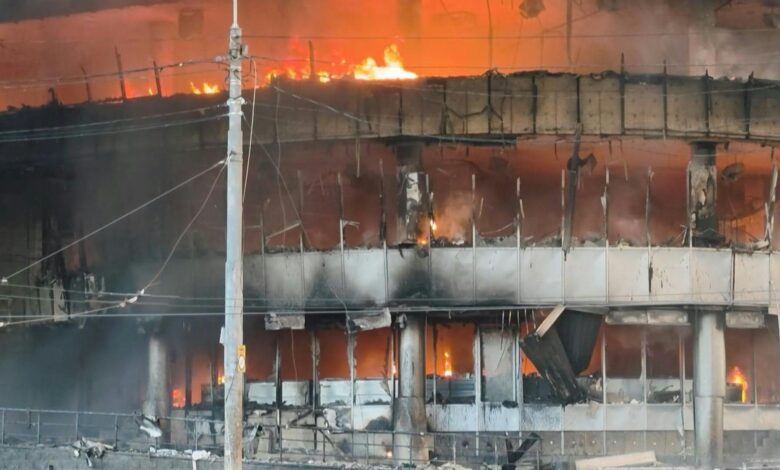 Russia pounds Kyiv with a massive missile and drone attack that kills four people, authorities say, after President Vladimir Putin threatened retaliation for strikes in Russian-occupied eastern Ukraine.
