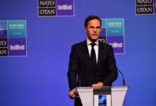 NATO Secretary General Mark Rutte holds a press conference following the annual NATO Summit at Presidential Complex in Ankara, Turkey on July 8, 2026.