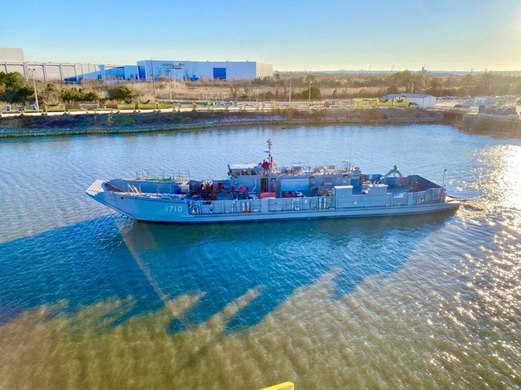 The LCU 1710, the lead US Navy 1700-class landing craft utlity. Photo: Austal USA