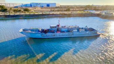 The LCU 1710, the lead US Navy 1700-class landing craft utlity. Photo: Austal USA