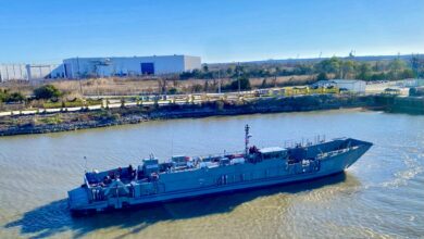 The LCU 1710, the lead US Navy 1700-class landing craft utlity. Photo: Austal USA