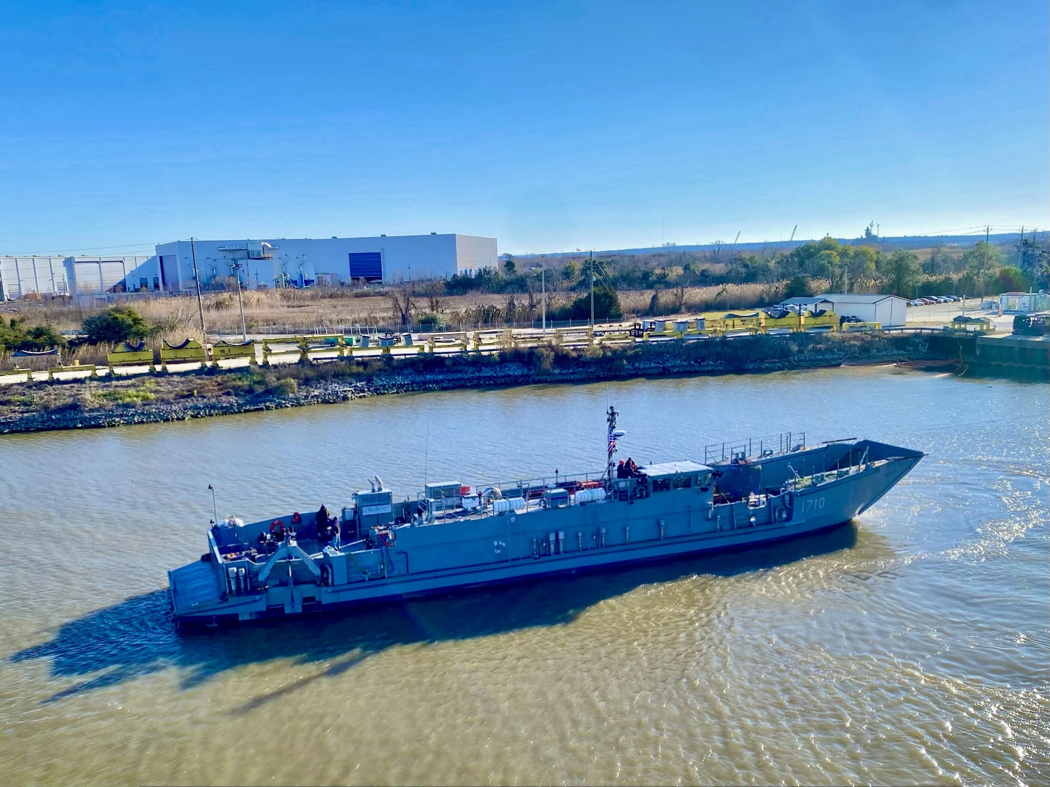 The LCU 1710, the lead US Navy 1700-class landing craft utlity. Photo: Austal USA