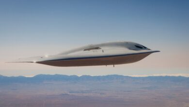 A second B-21 Raider, the nation’s sixth-generation stealth bomber, joins flight testing at Edwards Air Force Base, Calif., Sept. 11, 2025. The program is a cornerstone of the Department of the Air Force’s nuclear modernization strategy, designed to deliver both conventional and nuclear payloads. (Courtesy photo)