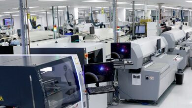 Mercury Systems' surface-mount technology production floor. Photo: Mercury Systems