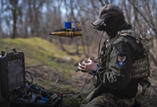 A Ukrainian service member operates a drone as part of the country’s Drone Line project. Sparc AI has launched its Overwatch positioning network in Ukraine. Image: Ministry of Defence of Ukraine
