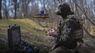 A Ukrainian service member operates a drone as part of the country’s Drone Line project. Sparc AI has launched its Overwatch positioning network in Ukraine. Image: Ministry of Defence of Ukraine