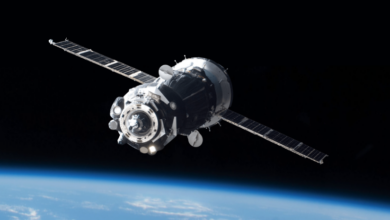 A spacecraft in orbit. PiLogic is developing AI technology to detect and diagnose faults across critical spacecraft systems. Image: PiLogic