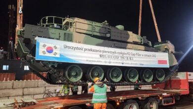 Polish K2 Black Panther main battle tank from South Korea