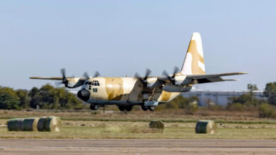 The first RMAF C-130 landing at the L3Harris Waco Facility in November 2025.